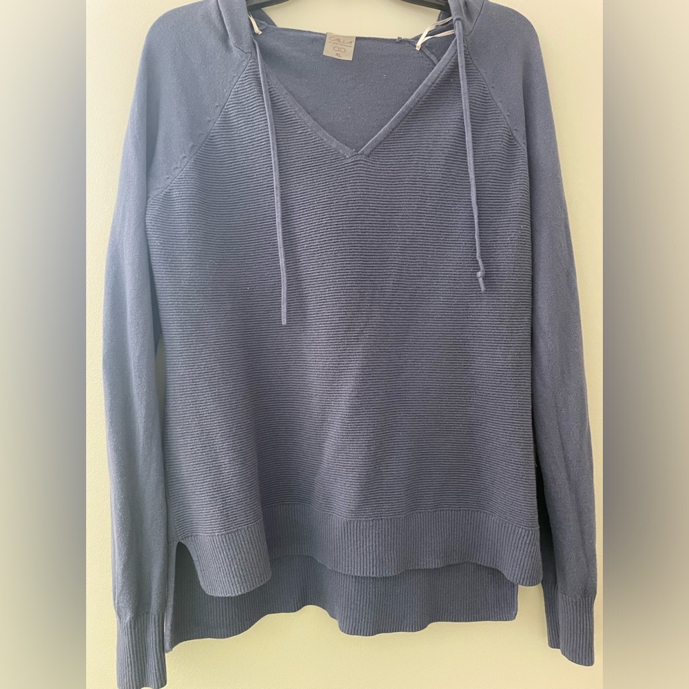 Calia By Carrie Underwood - Women’s XL Effortless Hoodie Blue Pullover Sweater